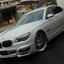 ＢＭＷ 7シリーズ 740i　プラスパック WALDブラックバイソンエアロ （ミネラルホワイト） セダンの画像
