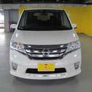  日産 セレナ 2.0 ハイウェイスター　純正HDDナビ （パール） ミニバンの画像