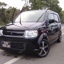  三菱 eKワゴン 660 M　外14インチアルミ （ブラック） ハッチバック　軽自動車の画像