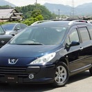  プジョー 307SW 1.6　グラスルーフ　HDDナビ　ETC...