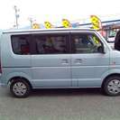  スズキ エブリイワゴン 660 JP 4WD　社外ナビ付き （ライトブルー） ハッチバック　軽自動車の画像