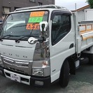  三菱 キャンター 高床3t強化ダンプ　 （ホワイト） トラック