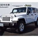  ジープ ラングラー アンリミテッド サハラ 4WD　1オーナー　弊社デモカー （ホワイト） クロカン・ＳＵＶの画像