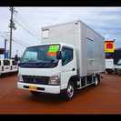  三菱 キャンター 2t 4WD ワイドロング アルミバン 格納...