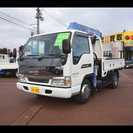  日産 アトラス 2t 高床　ワイドセミロング　4段クレーン付　...