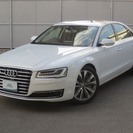  アウディ A8 4.0 TFSI クワトロ 4WD　サンルーフ プレセンスPKG マトリクスLED （グレイシアホワイトメタリック） セダンの画像