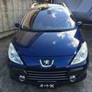  プジョー 307SW 2.0　パノラマルーフ　タイベル交換済み （ブルー） ステーションワゴンの画像