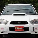  スバル インプレッサSTI 2.0 WRX 4WD　プロドラ18AW　STIマフラ- （ホワイト） セダンの画像