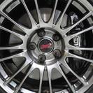  スバル インプレッサSTI 2.0 WRX 4WD　HKSマフラー 車高調 （スパークリングシルバーM） セダンの画像