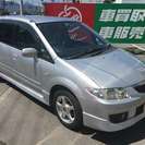  マツダ プレマシー 1.8 スポルトf　純正エアロ 2年保証付 （シルバー） ミニバンの画像