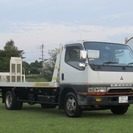  三菱 キャンター 積載車　 （ホワイト） トラックの画像