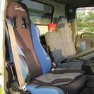  いすゞ エルフ 4.6 ワイド 超ロング フラットロー ディーゼル　積載車セルフローダー （パープル） トラックの画像