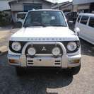  三菱 パジェロミニ 660 XR-II　CD付き　アルミ （ホワイトツートン） クロカン・ＳＵＶ　軽自動車の画像