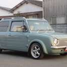 日産 パオ 1.0　HID　ローダウン　アルミ　シートカバー （ライトグリーン） ハッチバックの画像