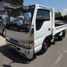  いすゞ エルフ 4.6 強化ダンプ フルフラットロー ディーゼ...
