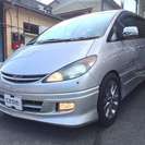  トヨタ エスティマ 2.4 L アエラス　8人 SDナビ フルセグTV DVD再生 （シルバー） ミニバンの画像