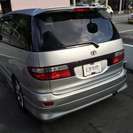  トヨタ エスティマ 2.4 L アエラス　8人 SDナビ フルセグTV DVD再生 （シルバー） ミニバンの画像