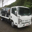  いすゞ エルフ 積載車　ETC ウインチ 作業灯 ストロボ　6MT （ホワイト） トラックの画像