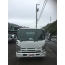  いすゞ エルフ 積載車　ETC ウインチ 作業灯 ストロボ　6MT （ホワイト） トラックの画像