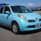  日産 マーチ 1.4 14e-four 4WD　インテリジェントキー （ブルー） ハッチバックの画像