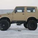  スズキ ジムニーシエラ 1.3 4WD　6.5トランスファー リーフ逆付 （ベージュ） クロカン・ＳＵＶの画像