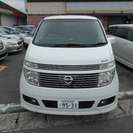  日産 エルグランド 3.5 X　エアロ 社外アルミ ローダウン （パール） ミニバンの画像