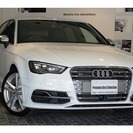  アウディ S3スポーツバック 2.0 4WD　2015モデル 黒革 LEDライト 赤キャリ ACC （グレイシアホワイト） ハッチバックの画像