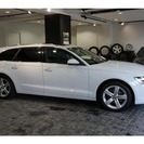  アウディ A6アバント 2.8 FSI クワトロ 4WD　メーカーOP・パノラマSR&LEDライト 黒革 （グレイシアホワイトメタリック） ステーションワゴンの画像