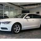  アウディ A6アバント 2.8 FSI クワトロ 4WD　メーカーOP・パノラマSR&LEDライト 黒革 （グレイシアホワイトメタリック） ステーションワゴンの画像