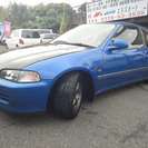  ホンダ シビック 1.6 SiR・II　EG6車高調アルミ外マフラー （ブルーメタリック） ハッチバックの画像