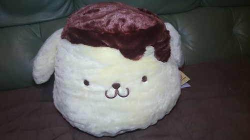 ポムポムプリン プリン型特大ぬいぐるみ
