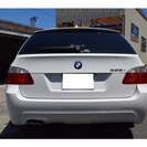  ＢＭＷ 5シリーズツーリング 525i Mスポーツパッケージ　パノラマSR後期 （ホワイト） ステーションワゴンの画像