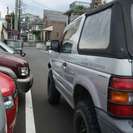 三菱 パジェロ 3.0 Jトップ VS 4WD　 （シルバーメタリック） クロカン・ＳＵＶの画像