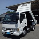  いすゞ エルフ 4.8 強化ダンプ フルフラットロー ディーゼ...