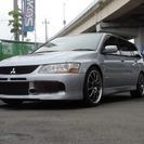  三菱 ランサーエボリューションワゴン 2.0 GT-A 4WD　WORK18AW （シルバー） ステーションワゴンの画像