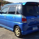  スバル プレオ 660 RSリミテッド　社外アルミ 社外ナビ リアスポイラー （ブルー） ハッチバック　軽自動車の画像