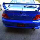  三菱 ランサーエボリューション 2.0 GSR VII 4WD　C-WEST エアロ （ブルー） セダンの画像