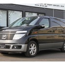  日産 エルグランド 3.5 X 4WD　ツインモニター レンタUP （ツートンブラックシルバー） ミニバンの画像
