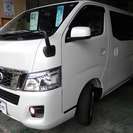  日産 NV350キャラバン 2.5 プレミアムGX ロングボディ ディーゼルターボ 4WD　 （ホワイトパール） ミニバンの画像