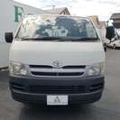  トヨタ ハイエースバン 2.5 DX ロング ディーゼルターボ 4WD　純正HDDナビ （ホワイト） ミニバンの画像