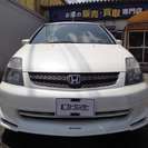  ホンダ ストリーム 2.0 iL スタイルS　MUGENエアロ・サンルーフ （ホワイトパール） ミニバンの画像