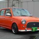  ダイハツ ミラジーノ 660　全塗装　ローダウン　革調シート （オレンジ） ハッチバック　軽自動車の画像