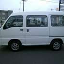  スバル サンバー 660 VC 4WD　社外アルミ両側スライド （ホワイト） ハッチバック　軽自動車の画像