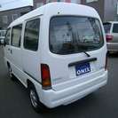  スバル サンバー 660 VC 4WD　社外アルミ両側スライド （ホワイト） ハッチバック　軽自動車の画像