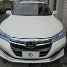  ホンダ アコードハイブリッド 2.0 EX　本革　サンルーフ　HDDナビ （パール） セダンの画像