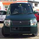  三菱 トッポBJ 660 M　ワンオーナー TB 社外オーディオ （グリーン） ハッチバック　軽自動車の画像