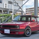  フォルクスワーゲン ゴルフ GTi 16V　ローダウン　社外16インチアルミ （ワインレッド） ハッチバックの画像