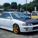  スバル インプレッサSTI 2.0 WRX バージョンIV 4WD　マフラー （ホワイト） セダンの画像
