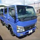  三菱 キャンターガッツ 3.0 ダブルキャブ ロング 全低床 SA ディーゼルT 4WD　 （ブルー） トラックの画像