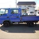  三菱 キャンターガッツ 3.0 ダブルキャブ ロング 全低床 SA ディーゼルT 4WD　 （ブルー） トラックの画像